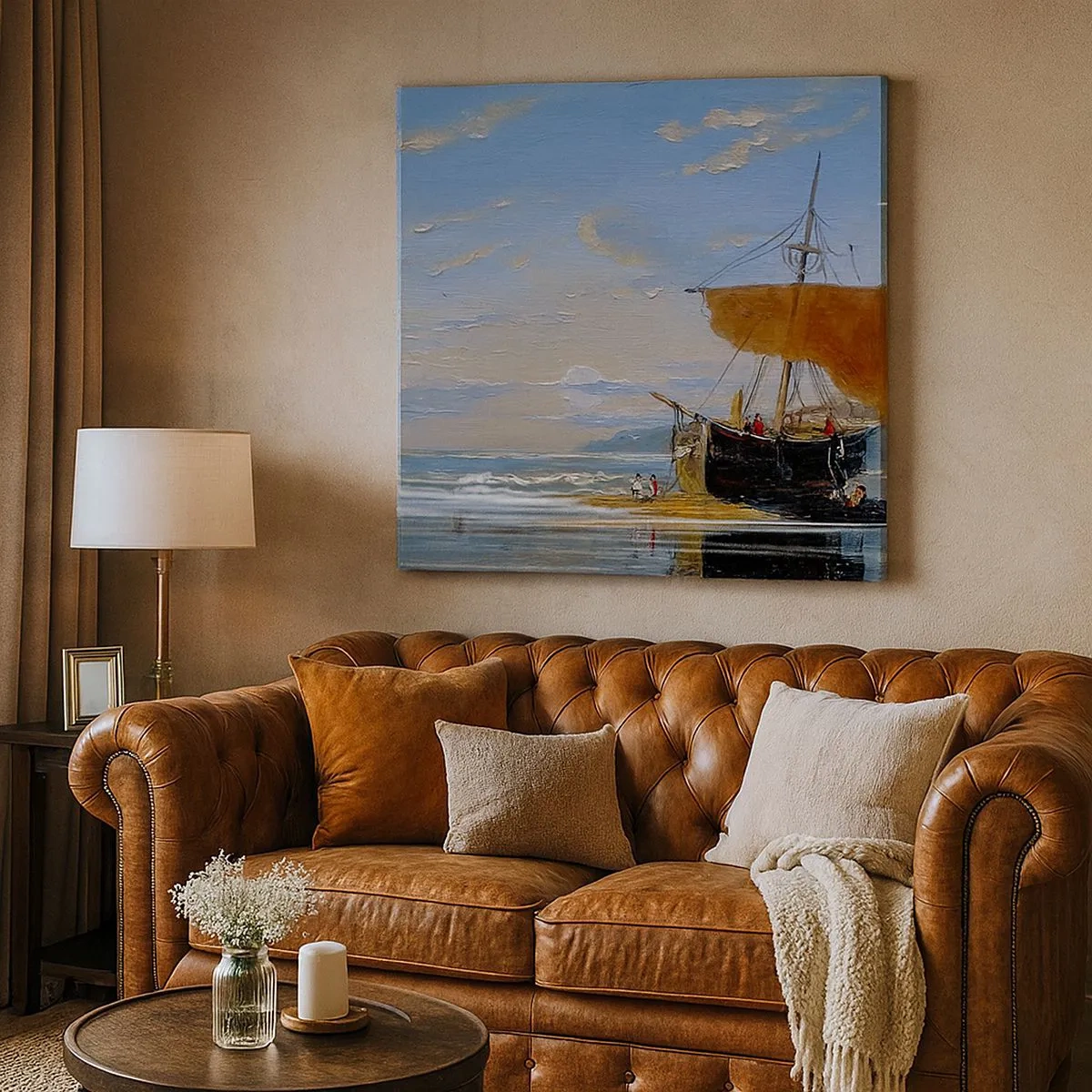 Quadro su tela - Stampe su Tela - Acqua, terra, aria - 30x30 cm