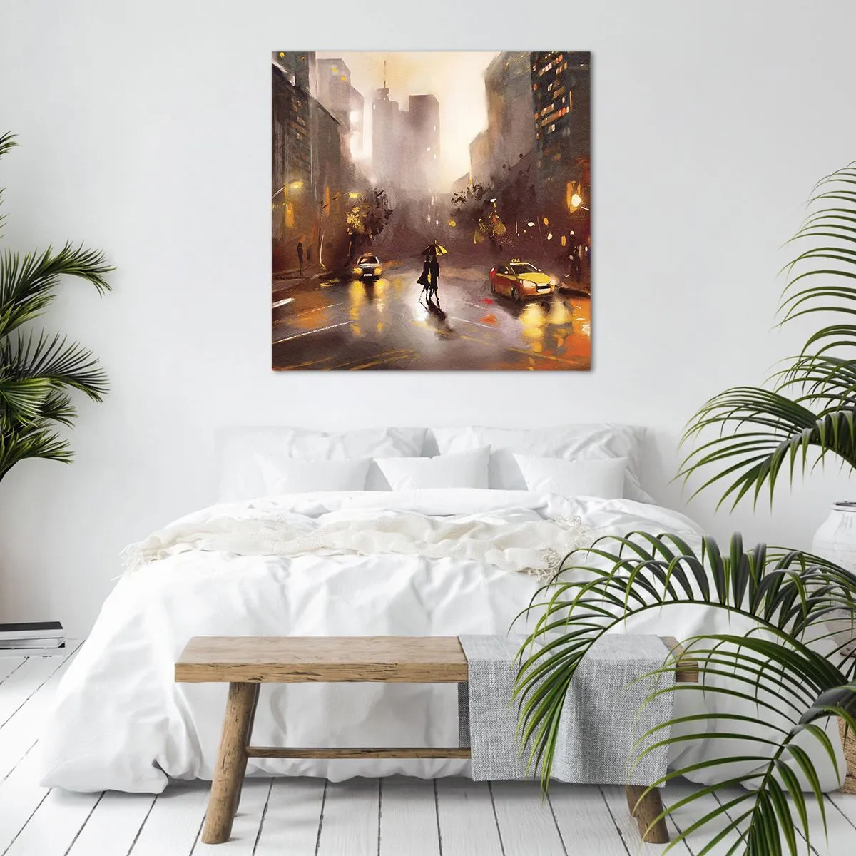 Quadro su tela - Stampe su Tela - Nelle luci di New York - 70x70 cm