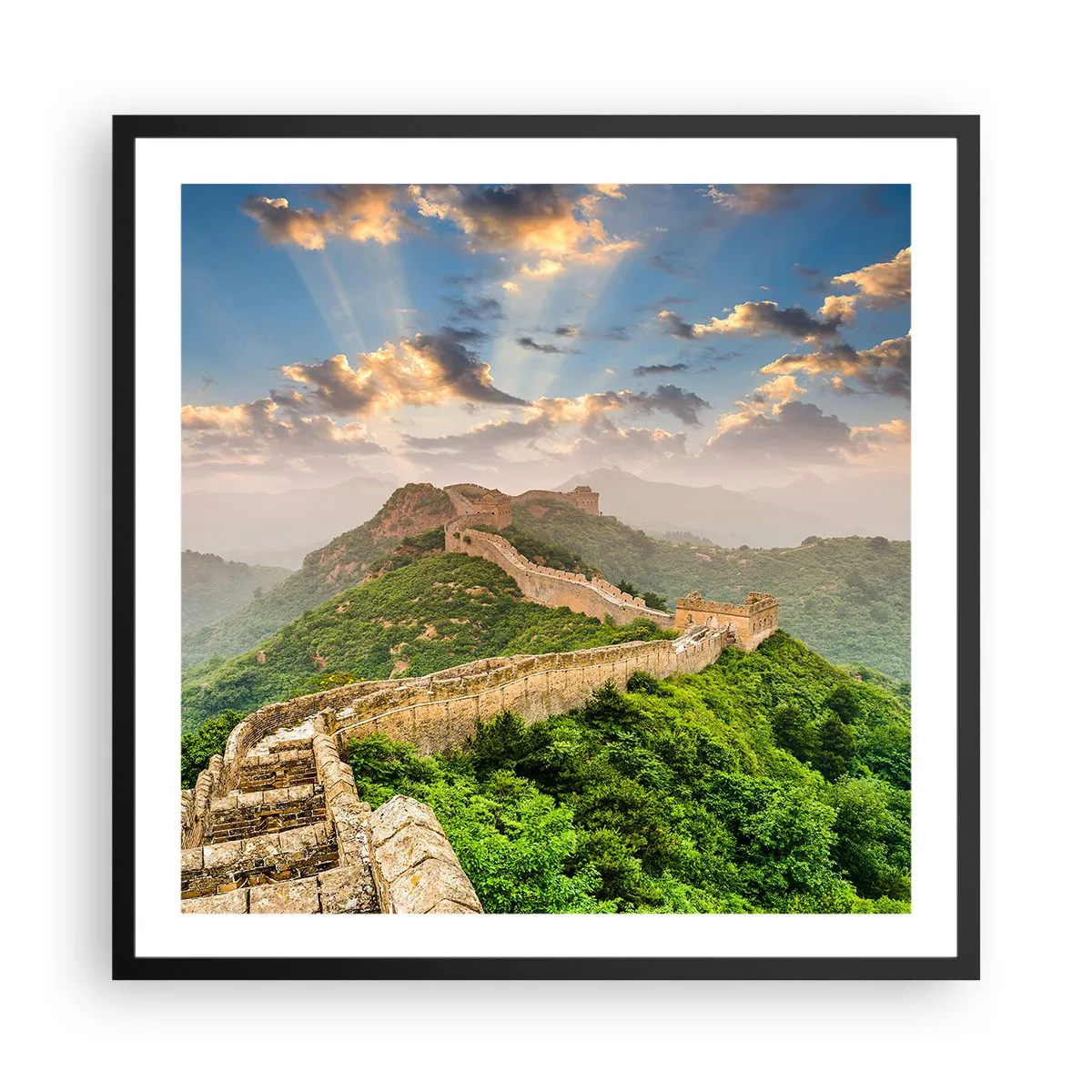 Poster in cornice nera - La grandezza che non passa mai - 60x60 cm