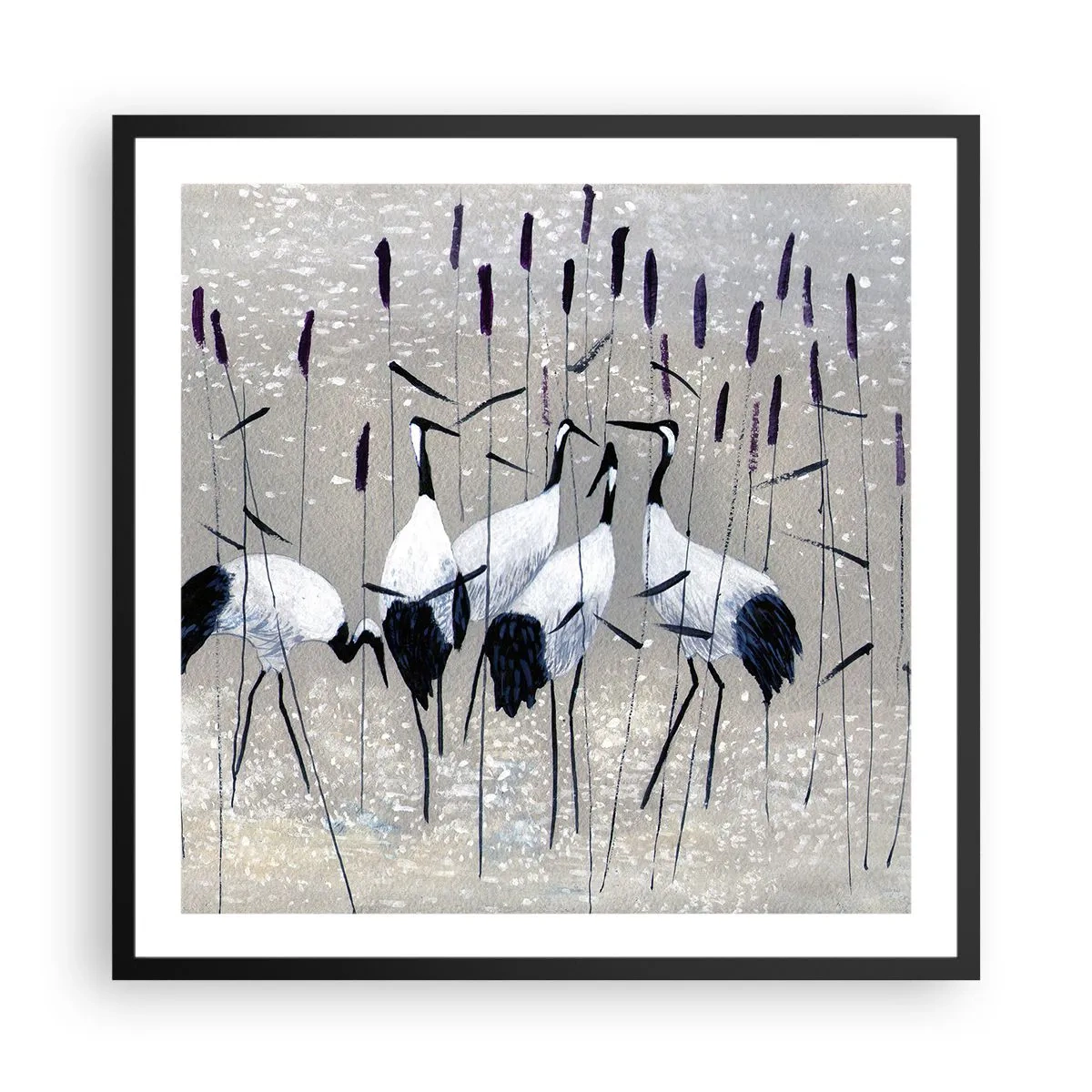 Poster in cornice nera - Tra i suoi - 60x60 cm