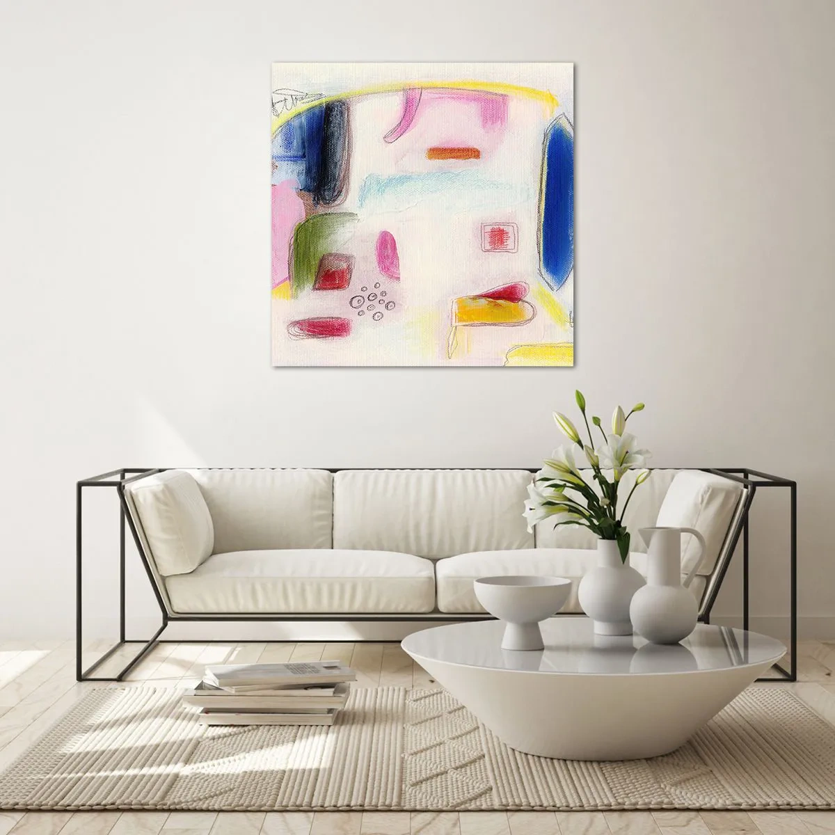 Quadro su vetro - Più convesse che concave o piatte - 70x70 cm
