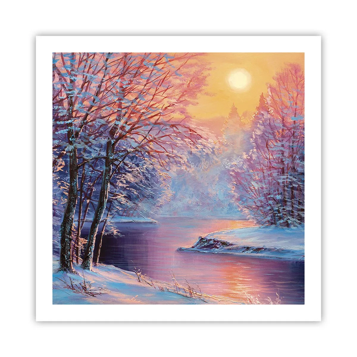 Poster - I colori dell'inverno - 60x60 cm