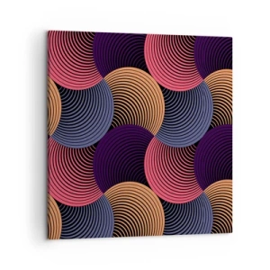 Quadro su tela - Stampe su Tela - Al ritmo delle sfere - 50x50 cm