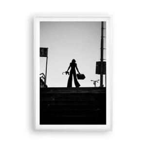 Poster in cornice bianca - Gita cittadina - 61x91 cm