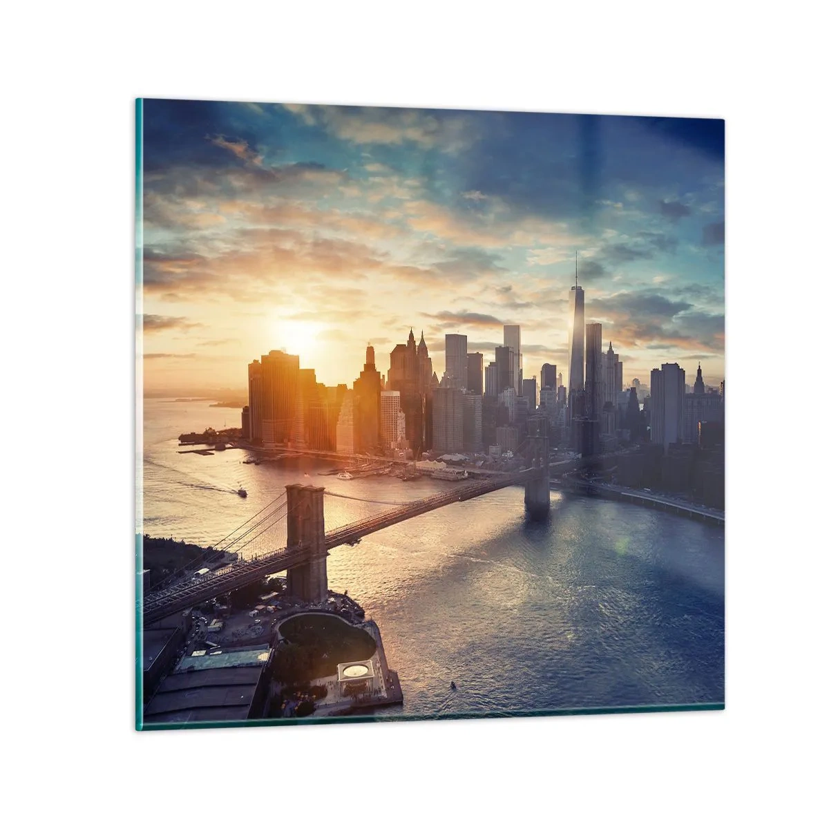 Quadro su vetro - Il monumento alla cultura dell'occidente - 50x50 cm