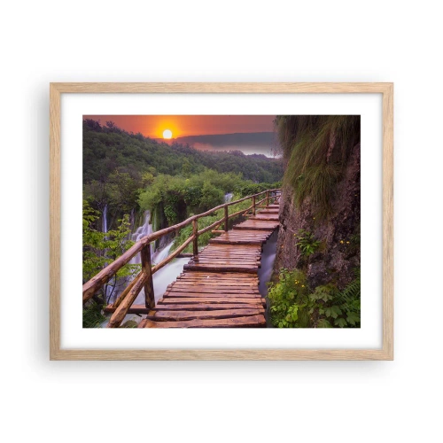 Poster in cornice rovere chiaro - Una bellezza incredibile - 50x40 cm