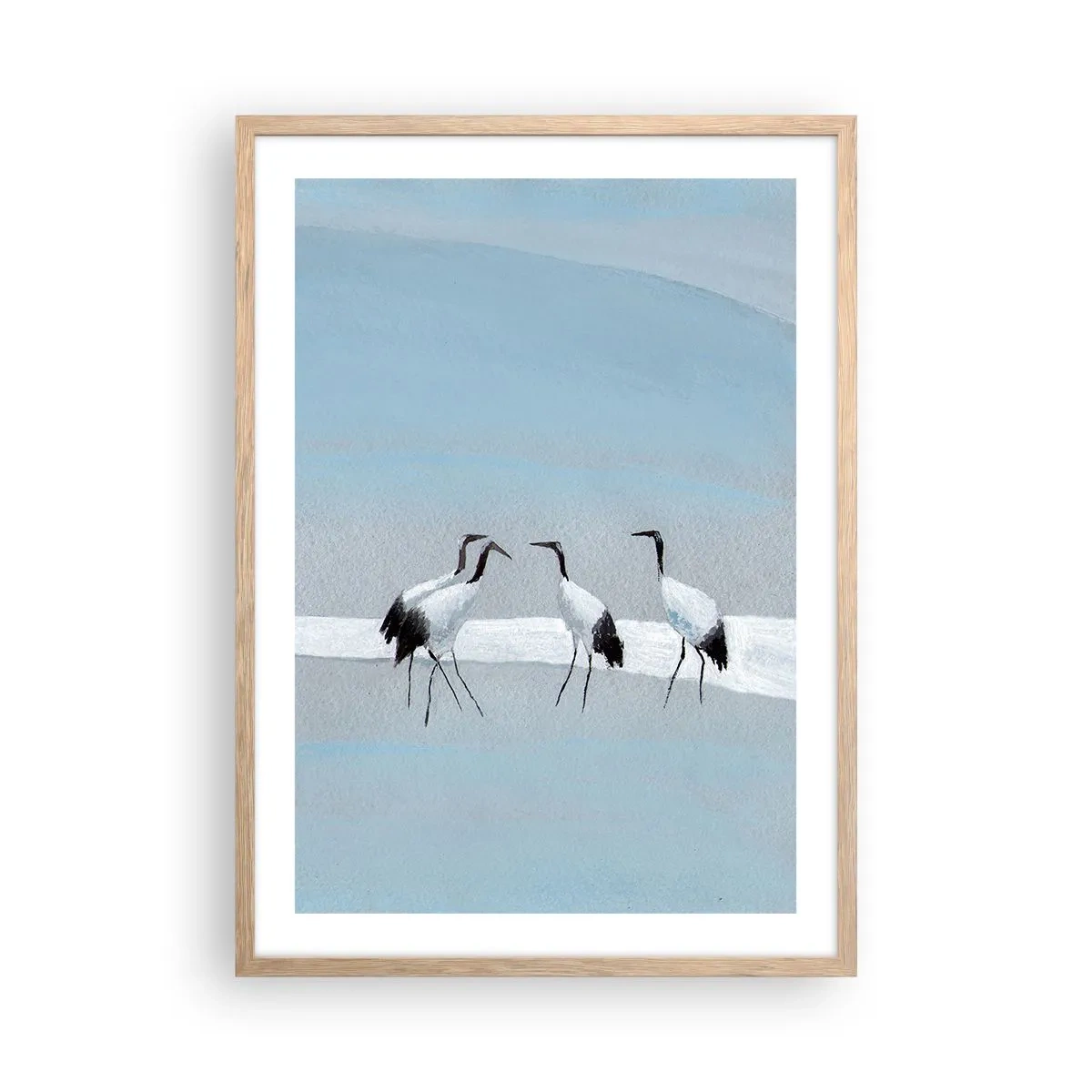 Poster in cornice rovere chiaro - Dopo un giorno rovente - 50x70 cm
