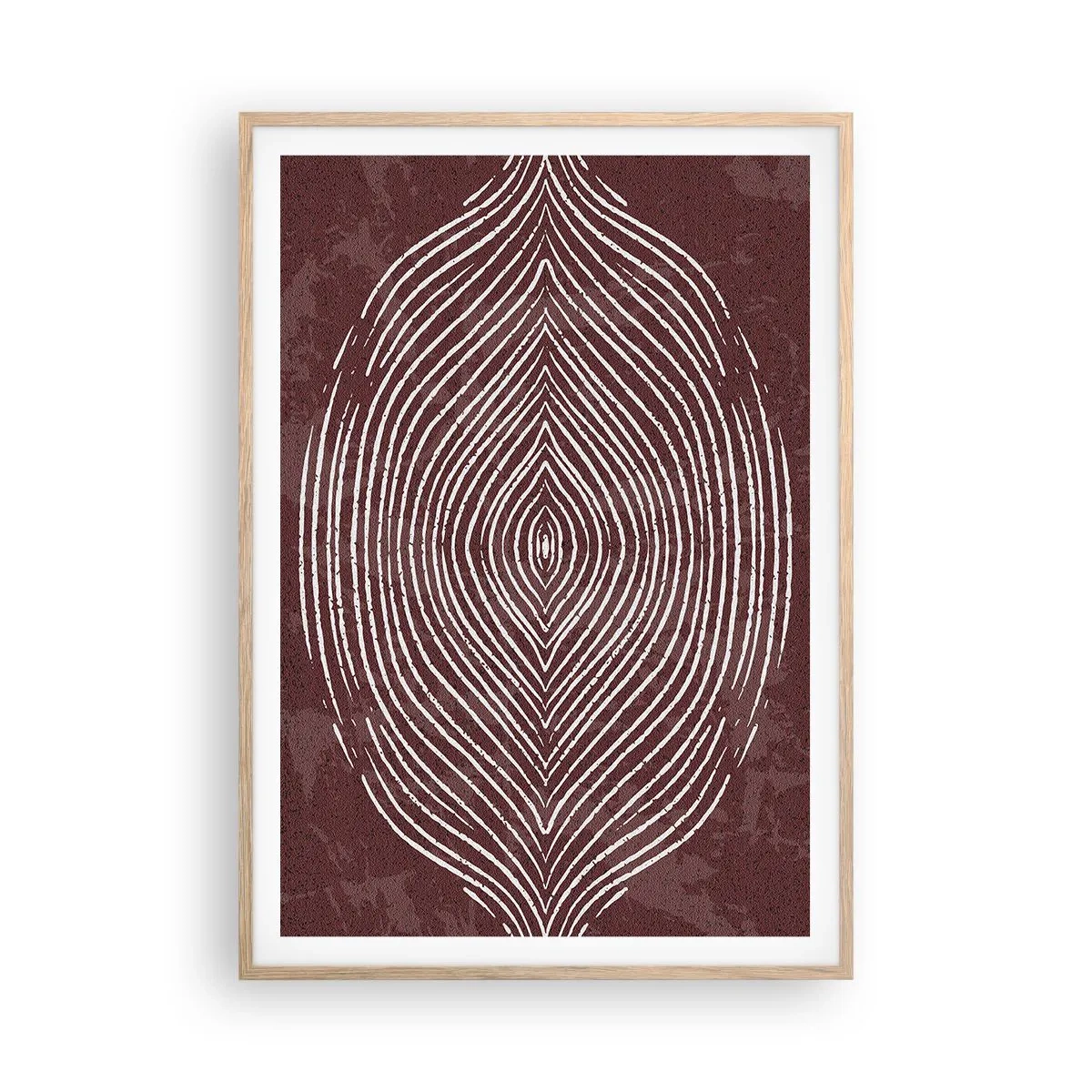 Poster in cornice rovere chiaro - Lo spazio parlante - 70x100 cm