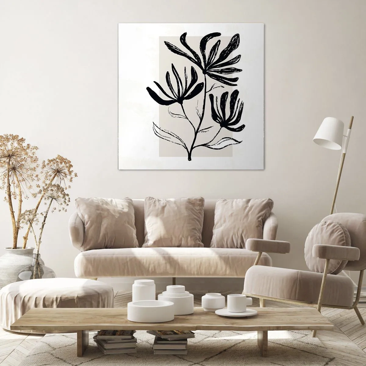 Quadro su tela - Stampe su Tela - Uno schizzo per l'erbario - 70x70 cm