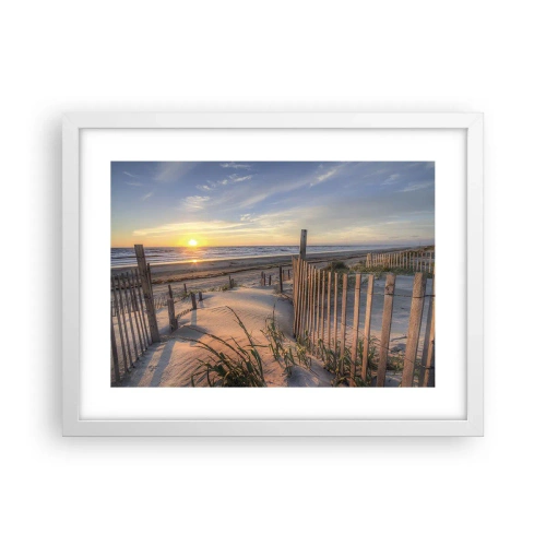 Poster in cornice bianca - Luci e ombre del vento - 40x30 cm