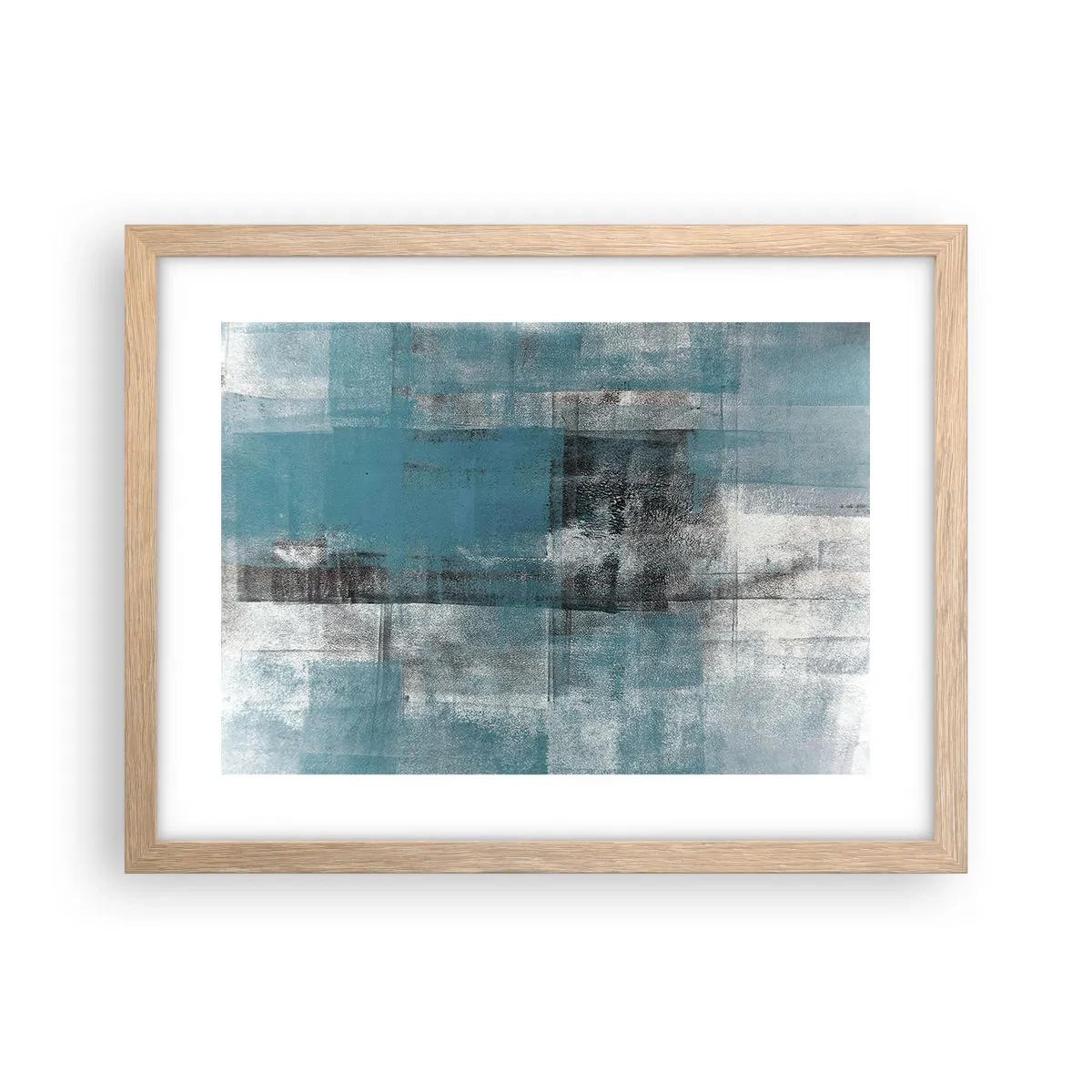 Poster in cornice rovere chiaro - Acqua e aria - 40x30 cm