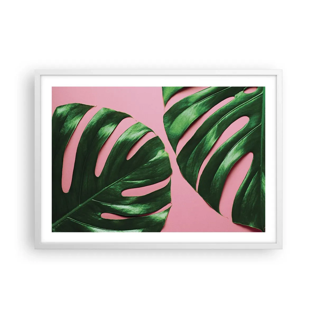 Poster in cornice bianca - Appuntamento in verde - 70x50 cm