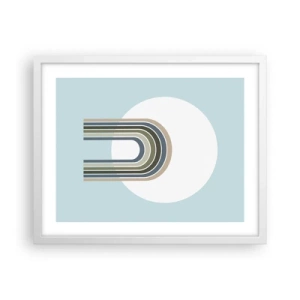 Poster in cornice bianca - Attrazione irresistibile - 50x40 cm