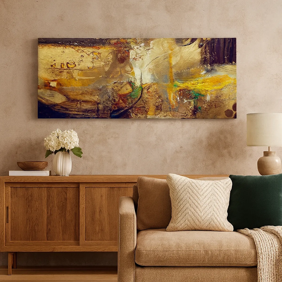 Quadro su tela - Stampe su Tela - Freddo, più caldo, bollente - 30x30 cm