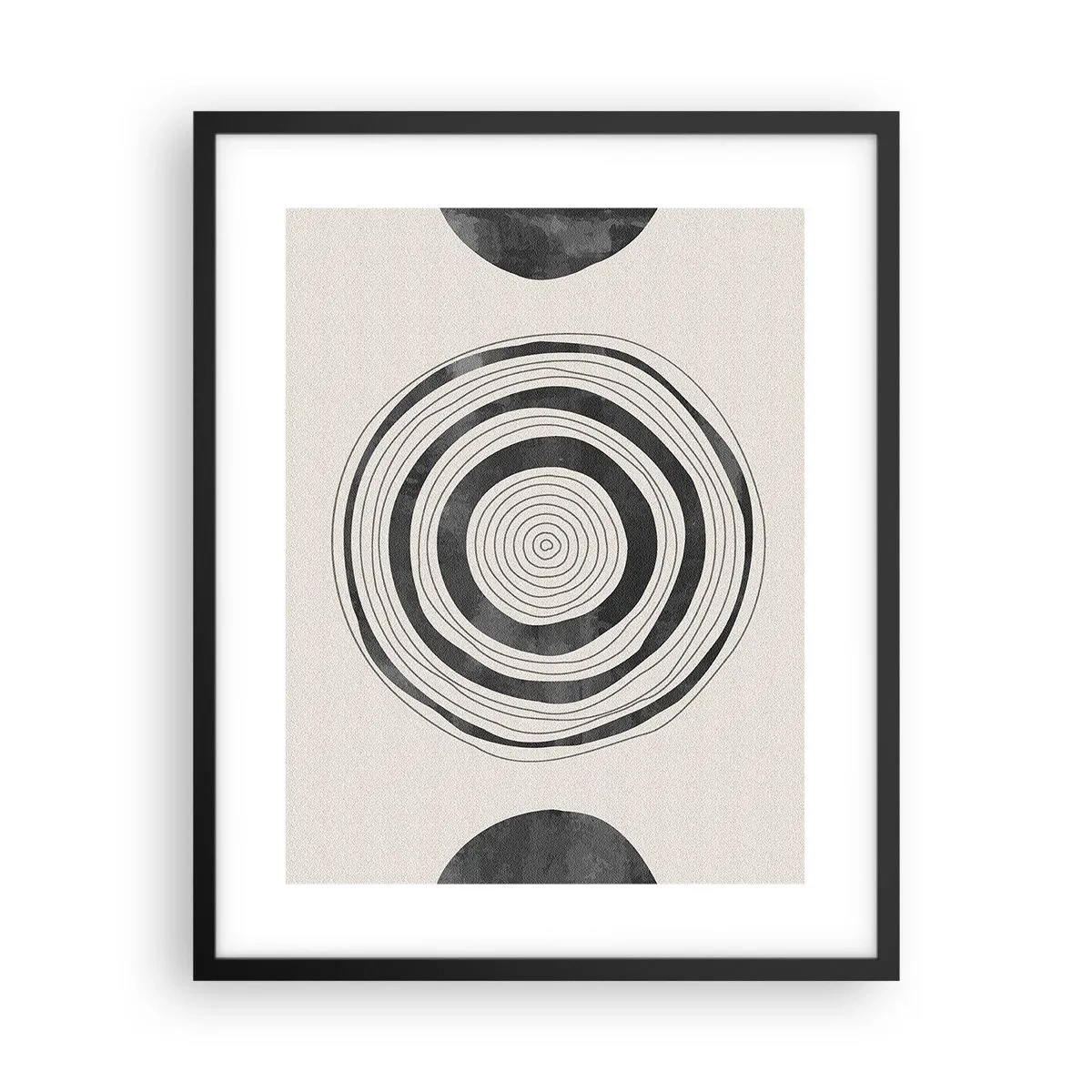 Poster in cornice nera - Conta ciò che sta in mezzo - 40x50 cm