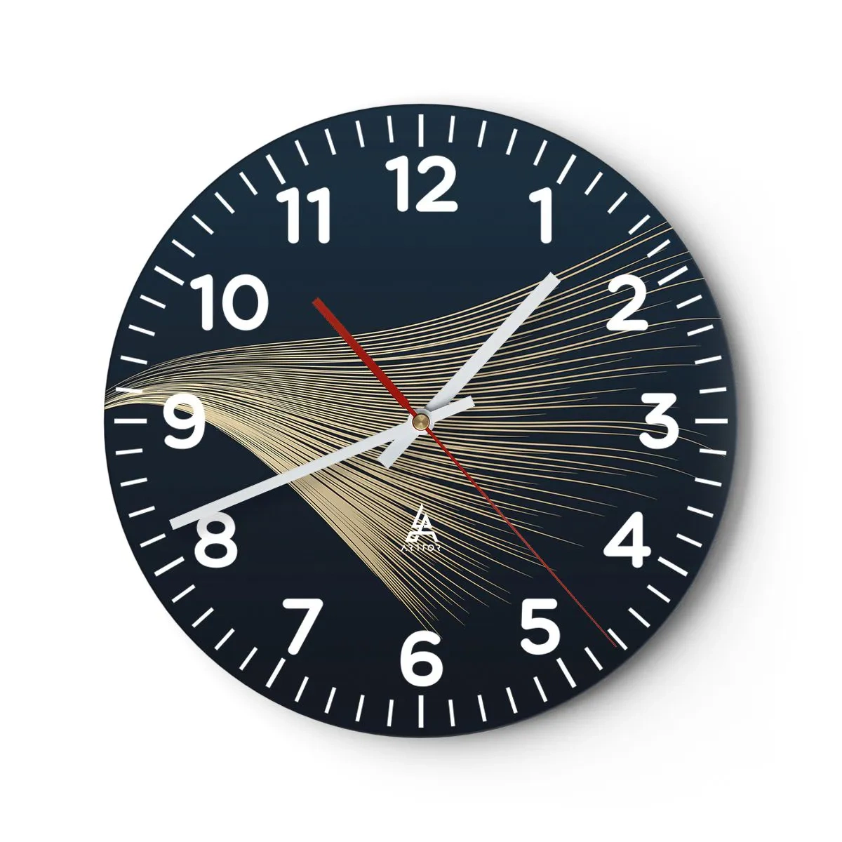 Orologio da parete - Orologio in Vetro - Come un capello d'angelo - 30x30 cm
