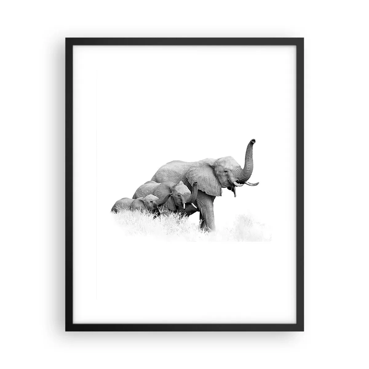 Poster in cornice nera - Uno, due, tre - 40x50 cm