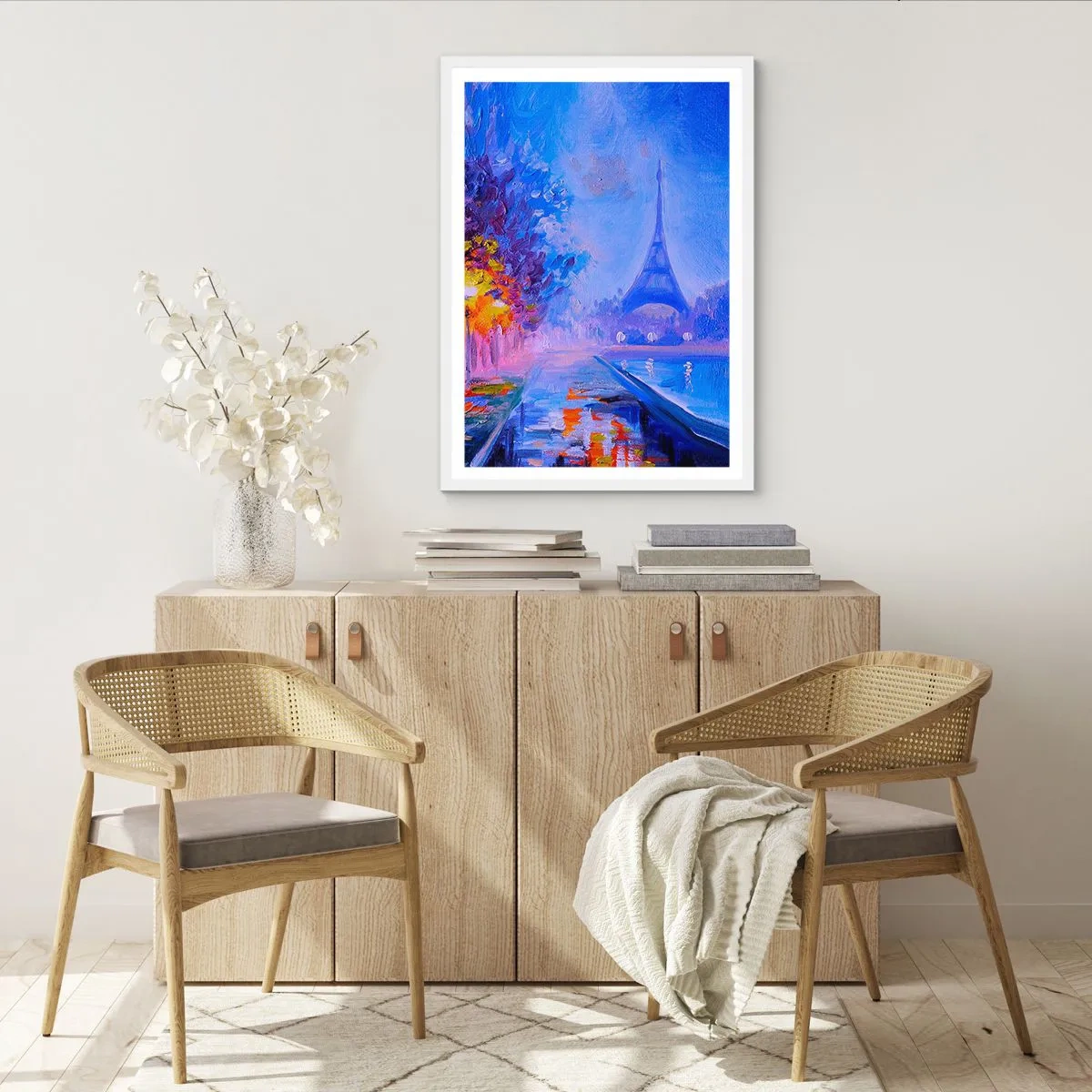 Poster in cornice bianca - Passeggiata da sogno - 30x40 cm