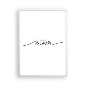 Poster in cornice bianca - Grande commozione - 50x70 cm