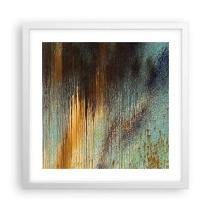 Poster in cornice bianca - Composizione cromatica non casuale - 40x40 cm