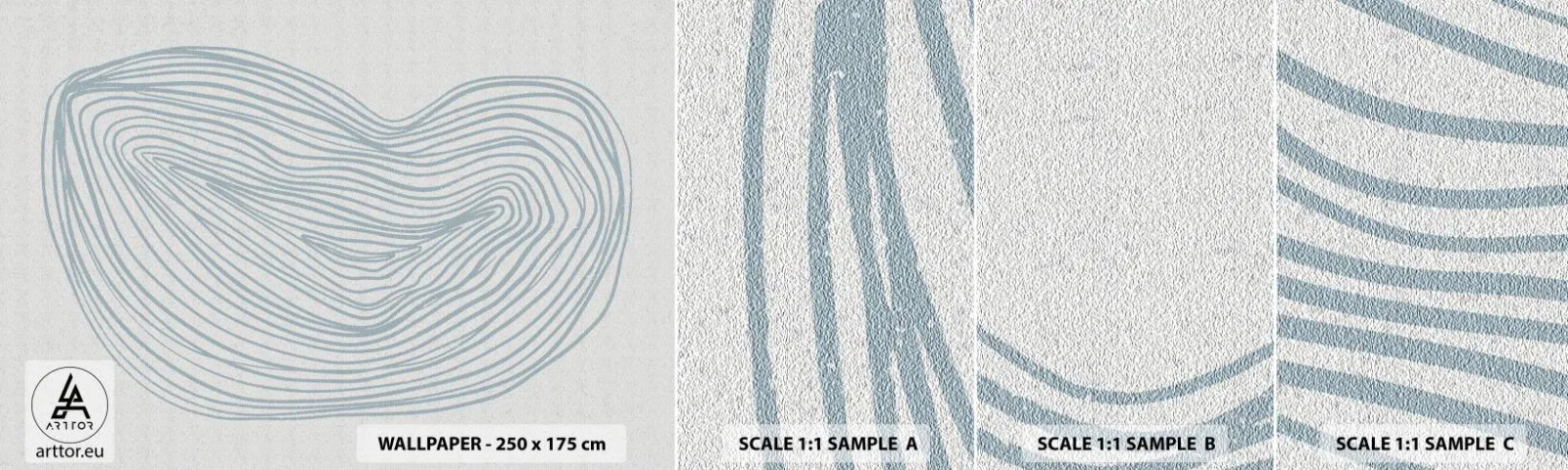 Campione di Fotomurale Adesivo Deluxe Sticker - Il sorriso di una goccia - Minimalismo, Boho, Pezzo - 100x30 cm