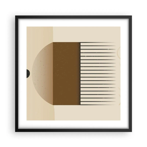 Poster in cornice nera - Diversi stati - 50x50 cm