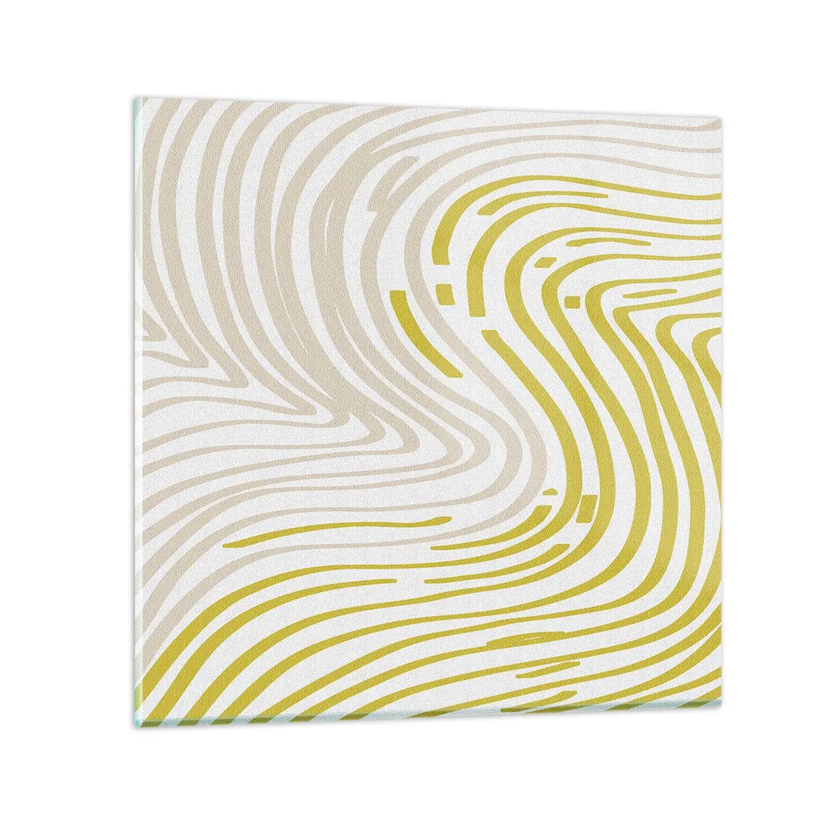 Quadro su vetro - Composizione con lieve deflessione - 30x30 cm