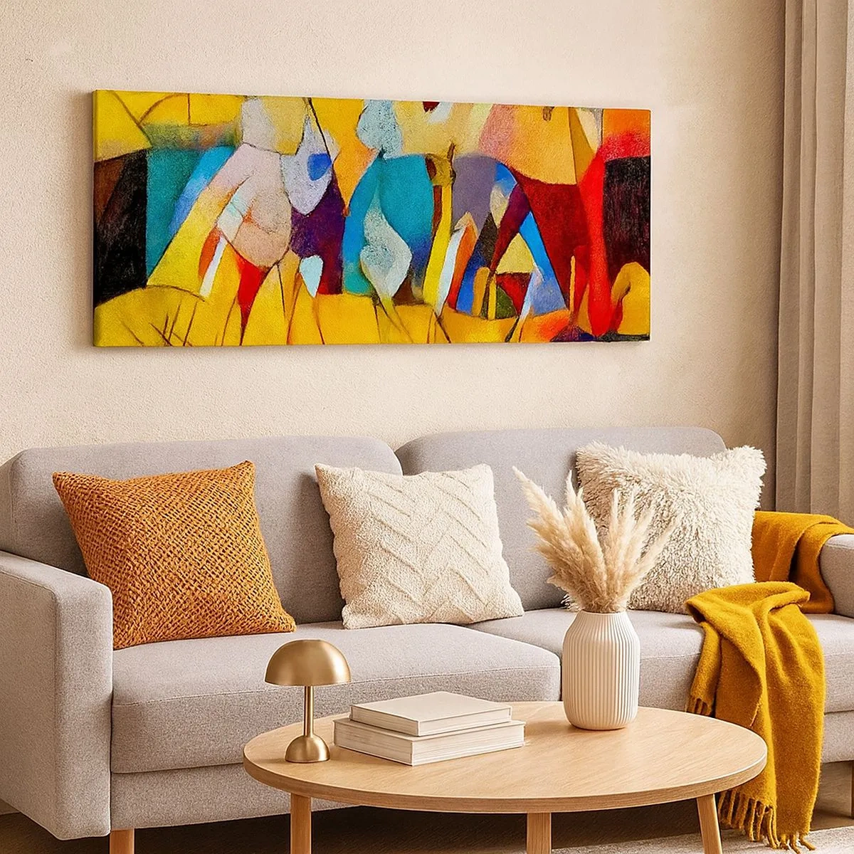 Quadro su tela - Stampe su Tela - Sole - vita - gioia - 100x40 cm