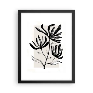 Poster in cornice nera - Uno schizzo per l'erbario - 30x40 cm