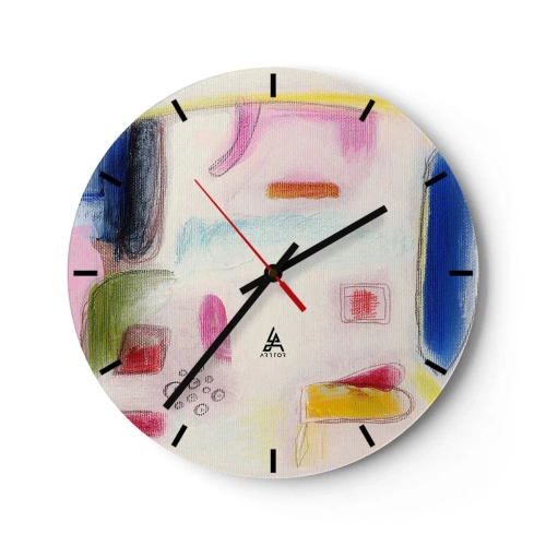 Orologio da parete - Orologio in Vetro - Più convesse che concave o piatte - 40x40 cm