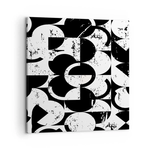 Quadro su tela - Stampe su Tela - Il bianco è bianco, il nero è nero - 50x50 cm