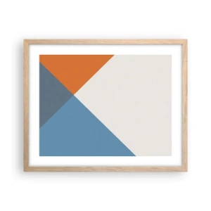 Poster in cornice rovere chiaro - Ad angolo... - 50x40 cm
