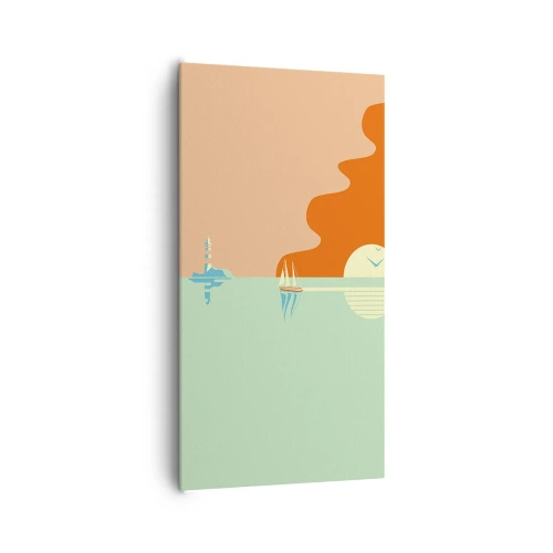 Quadro su tela - Stampe su Tela - Ideale paesaggio marittimo - 65x120 cm