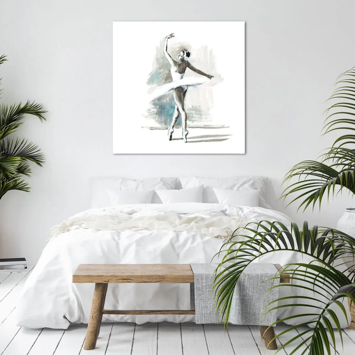 Quadro su tela - Stampe su Tela - Tramutata in un cigno - 60x60 cm