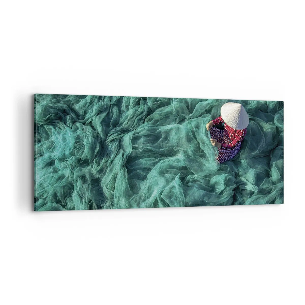 Quadro su tela - Stampe su Tela - Nel mare di reti - 100x40 cm