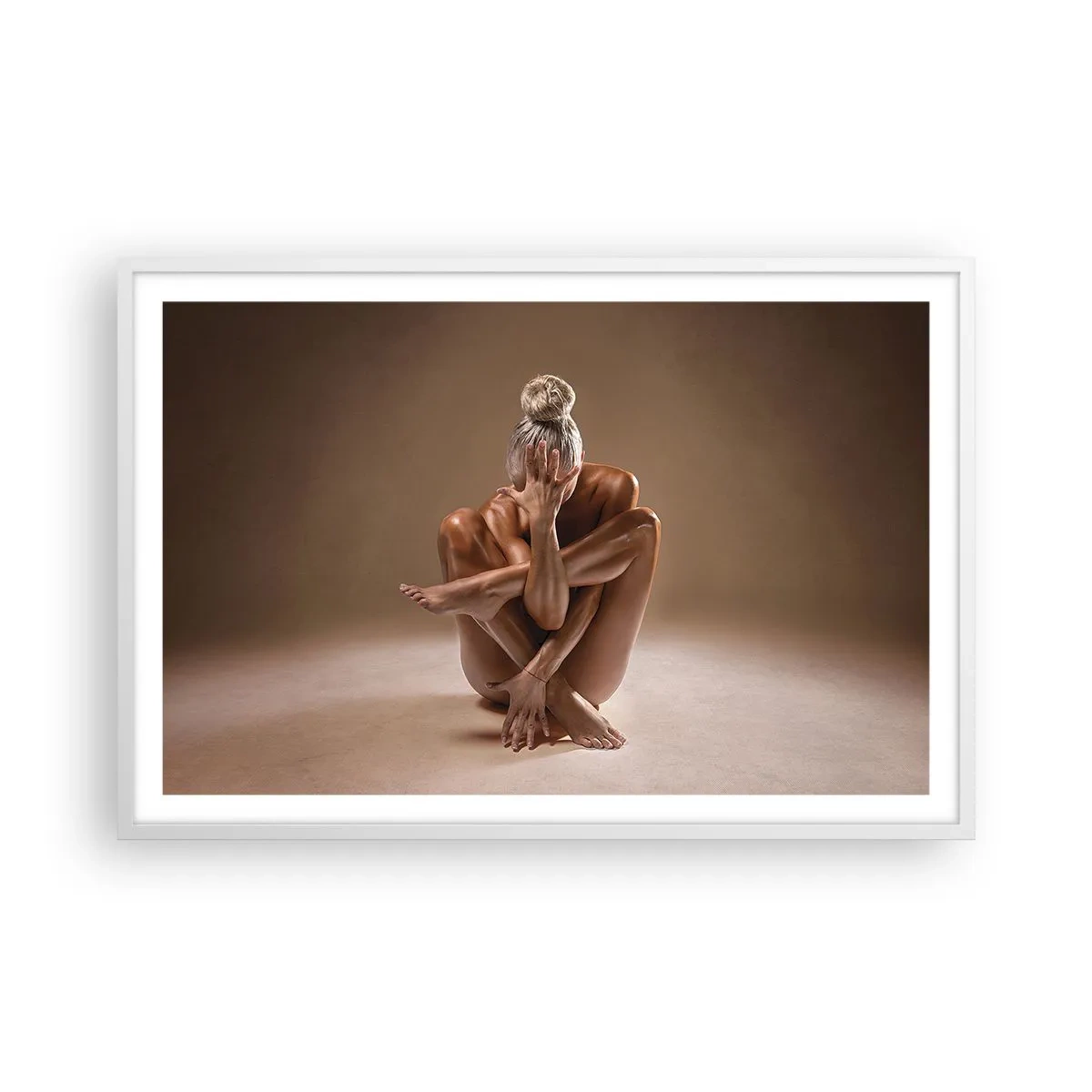 Poster in cornice bianca - Unità di corpo e anima - 91x61 cm