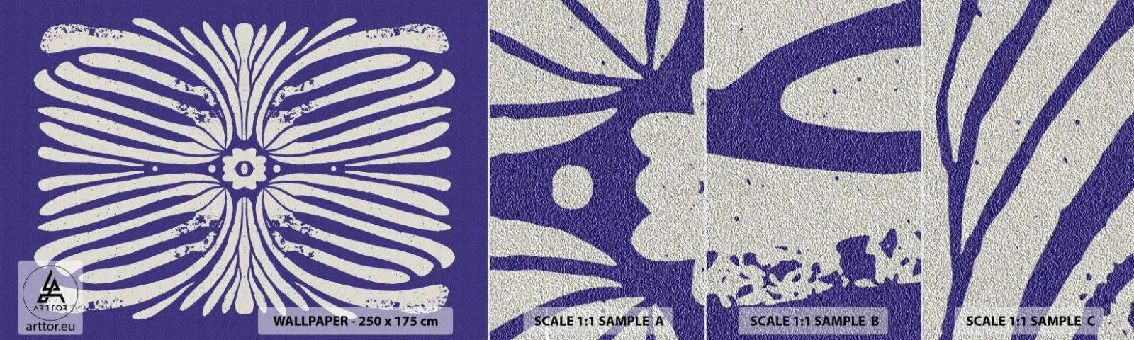 Campione di Fotomurale Premium Sand - Ispirazioni etniche - Boho, Botanico, Pezzo - 100x30 cm