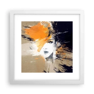 Poster in cornice bianca - E la luce fu - 30x30 cm