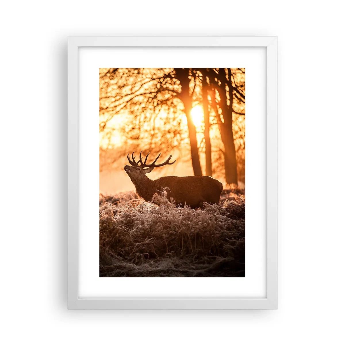 Poster in cornice bianca - Il sogno del cacciatore - 30x40 cm