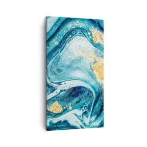 Quadro su tela - Stampe su Tela - Vortice blu - 45x80 cm