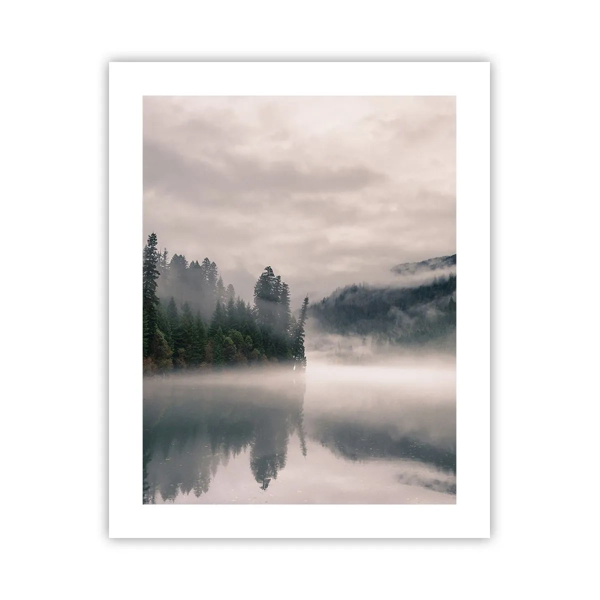 Poster - Riflettendo nella nebbia - 40x50 cm