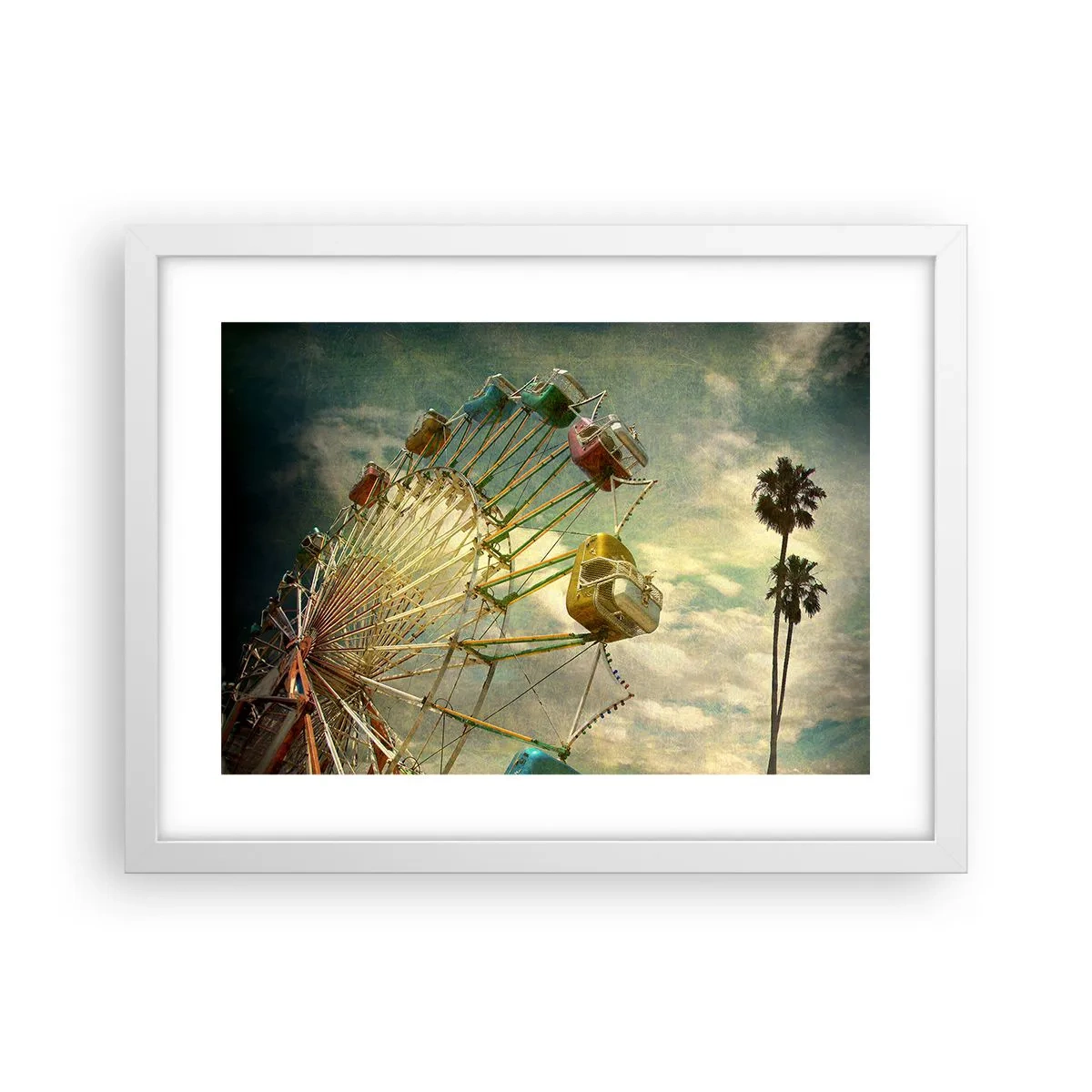 Poster in cornice bianca - Il divertimento comincia... - 40x30 cm