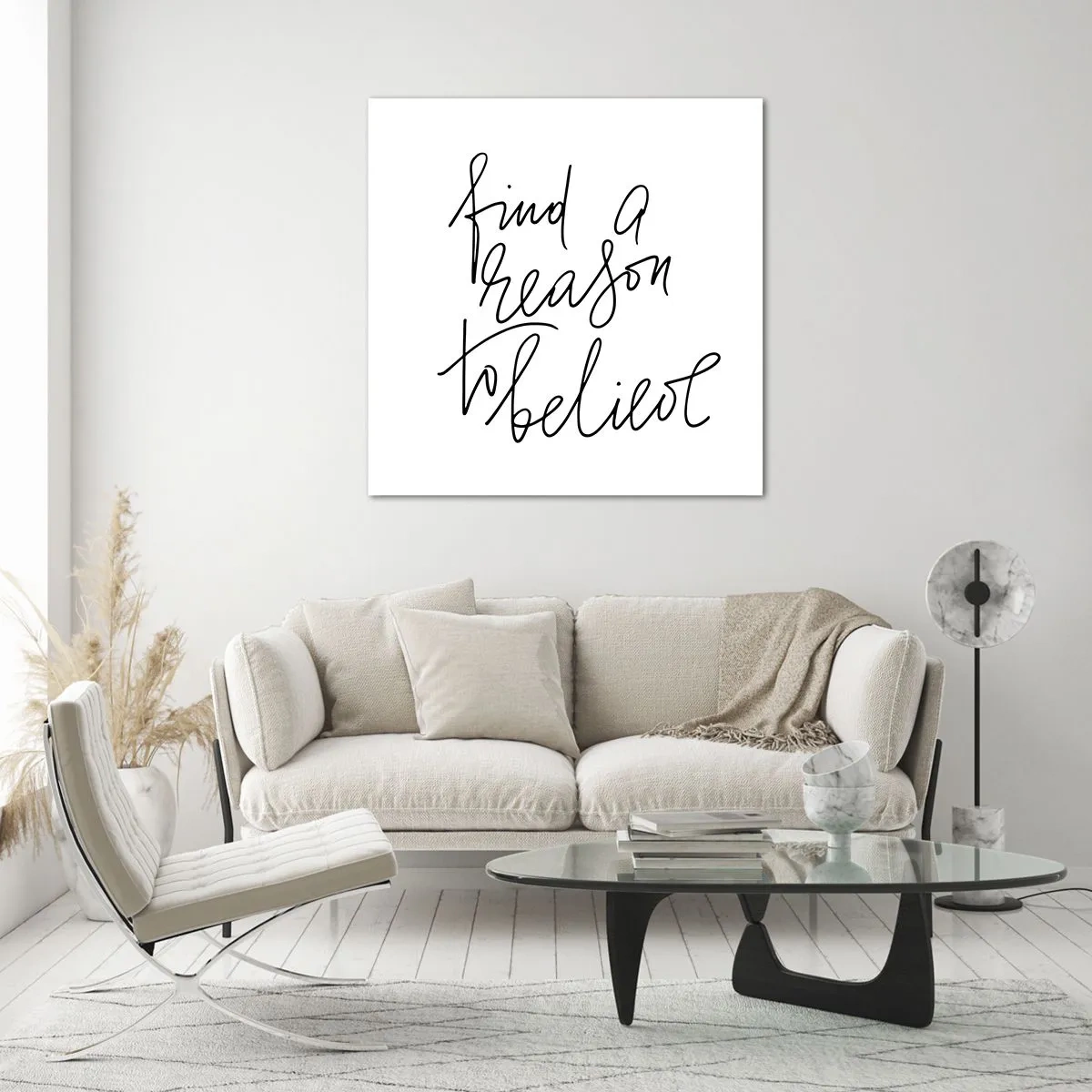 Quadro su vetro - è possibile - 70x70 cm