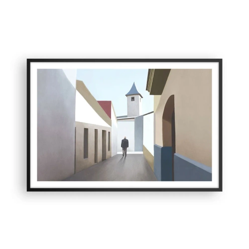 Poster in cornice nera - Passeggiata assolata - 91x61 cm