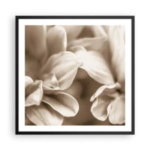 Poster in cornice nera - Mite come un sorriso - 60x60 cm