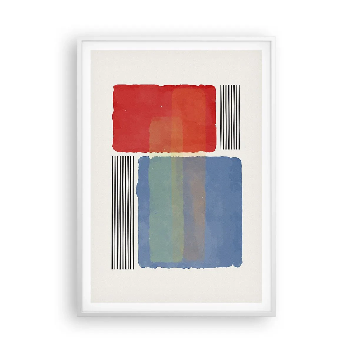 Poster in cornice bianca - Spirito e lettera della geometria - 70x100 cm