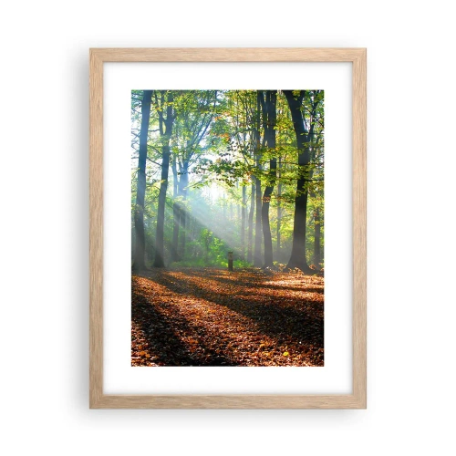 Poster in cornice rovere chiaro - Luci e ombre - 30x40 cm