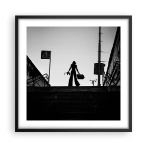 Poster in cornice nera - Gita cittadina - 50x50 cm