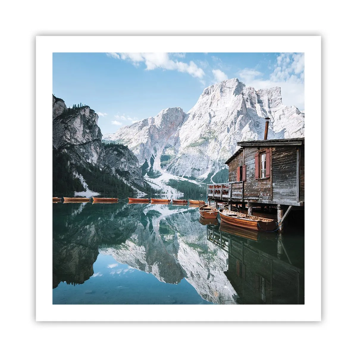 Poster - Mattina cristallina sui monti - 60x60 cm