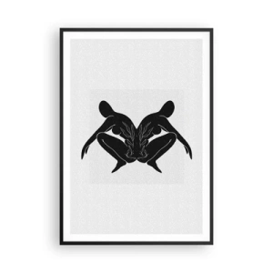 Poster in cornice nera - Anima comune - 70x100 cm